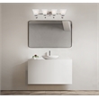 Torino Stainless Steel Silver Vanity Light in Satin Nickel 4-Light