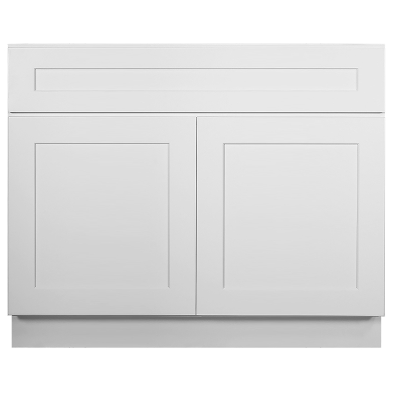 Brookings Ready to Assemble Wood Cabinet in White 42-in by 24-in by 34.5-in