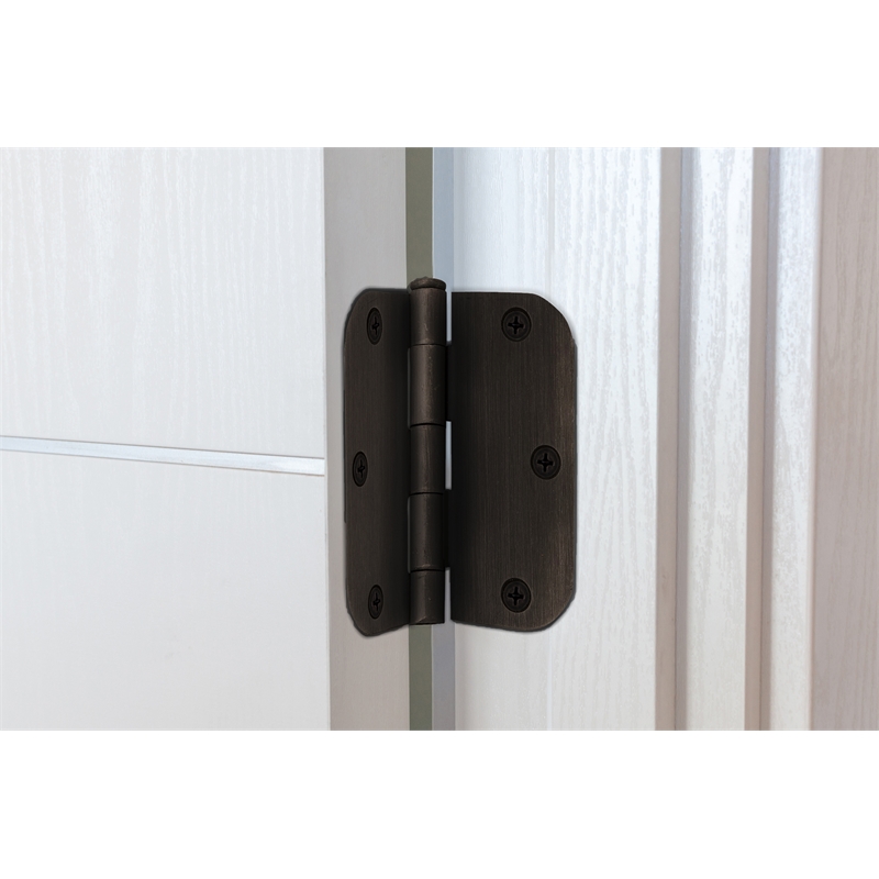 Radius Oil-Rubbed Bronze 6-Hole Stainless Steel Door Hinge 3-Pack