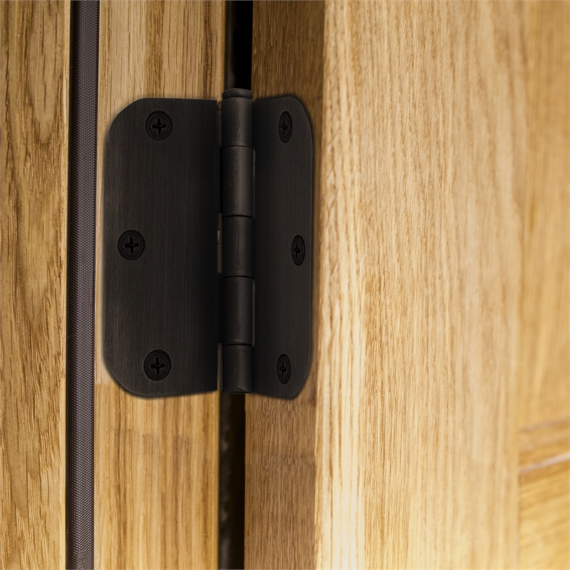 Radius Oil-Rubbed Bronze 6-Hole Stainless Steel Door Hinge 3-Pack