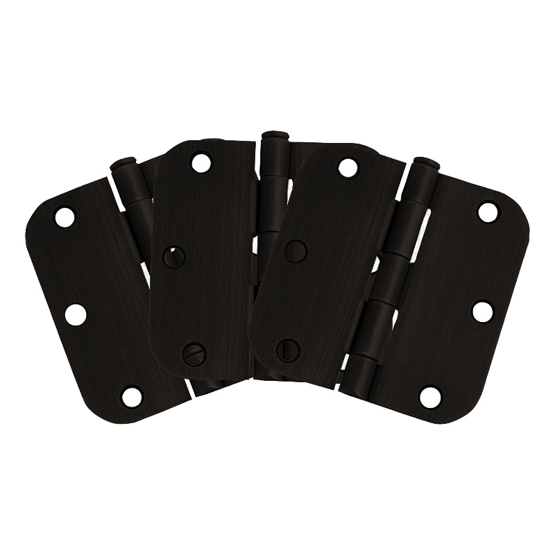 Radius Oil-Rubbed Bronze 6-Hole Stainless Steel Door Hinge 3-Pack