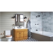 Oakmont 2-Handle Brass Shower Trim with Valve in Matte Black