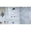 Oakmont 2-Handle Brass Shower Trim with Valve in Matte Black