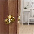 Terrace 6-Way Universal Keyed Entry Door Knob Polished Brass