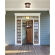 Washburn Stainless Steel Integrated LED Ceiling Light in Rustic Bronze