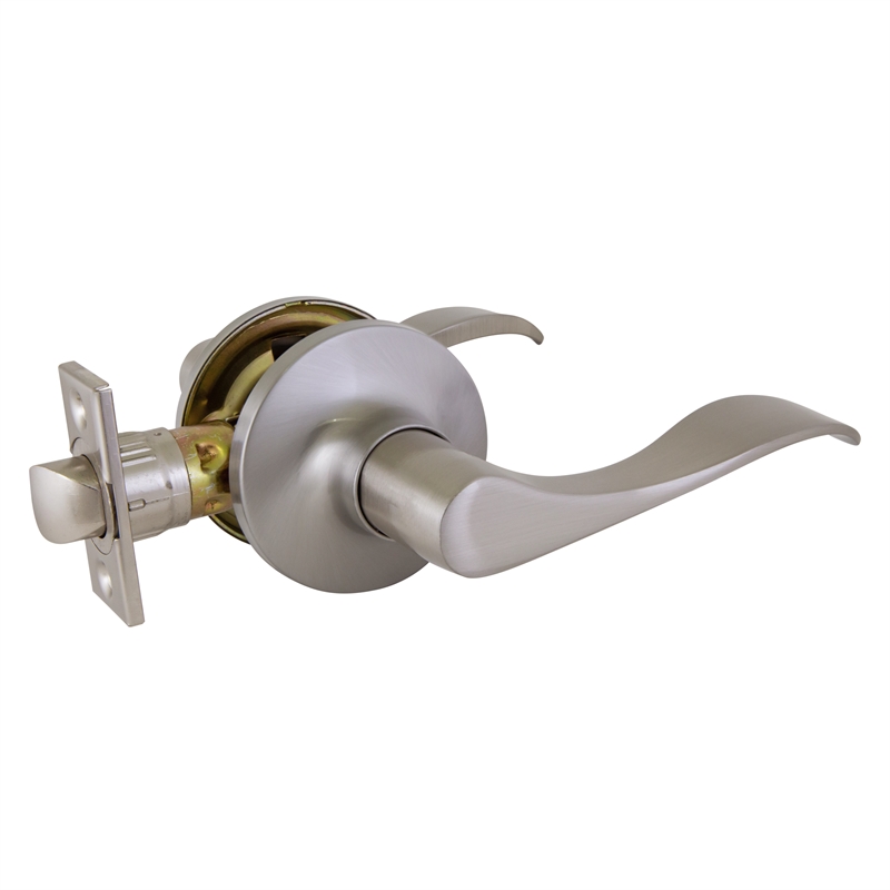 Stratford Silver Satin Nickel Metal Closet Door Lever