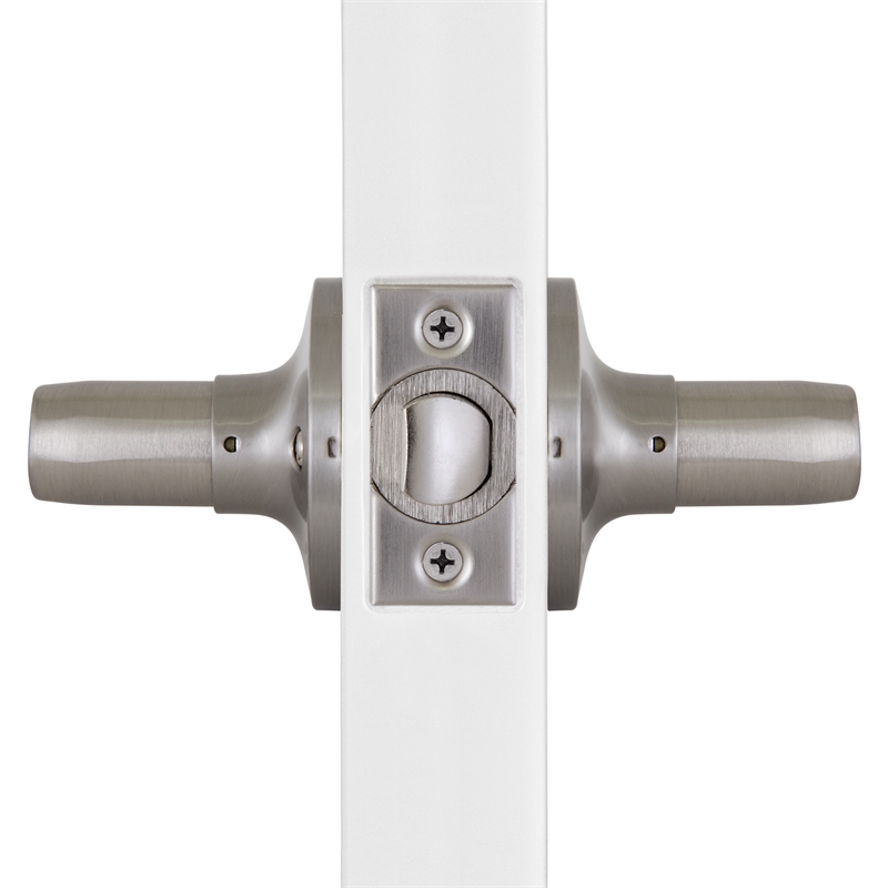 Stratford Silver Satin Nickel Metal Closet Door Lever