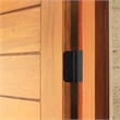Radius 8-Hole Door Hinge in Stainless Steel Matte Black 10-Pack
