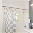 Design House Classic Adjustable 42 to 72-inch Shower Rod in Brushed Nickel
