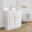 Wyndham 24-Inch 1-Door Unassembled Bathroom Wood Vanity Without Top in White