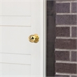 Design House Ball Keyed Brass Entry Door Knob in Polished Brass