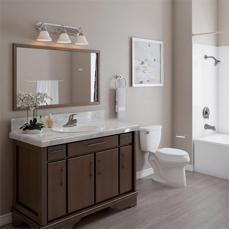 Design House 4-Piece Metal Bathroom Hardware Kit in Satin Nickel/Silver
