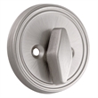 Design House Brass Single-Sided Deadbolt Lockset in Satin Nickel