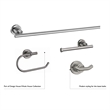 Geneva Metal Towel Ring in Silver Satin Nickel