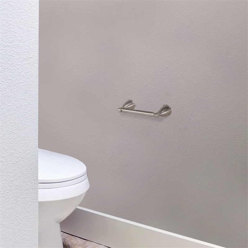 Design House Ames Stainless Steel Toilet Paper Holder in Brushed Nickel/Silver