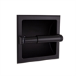 Design House Millbridge Metal Recessed Toilet Paper Holder in Matte Black