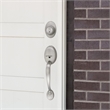 Coventry Silver Satin Nickel Brass Door Handle Set