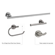 Design House Metal Single-Post Toilet Paper Holder in Polished Chrome/Silver