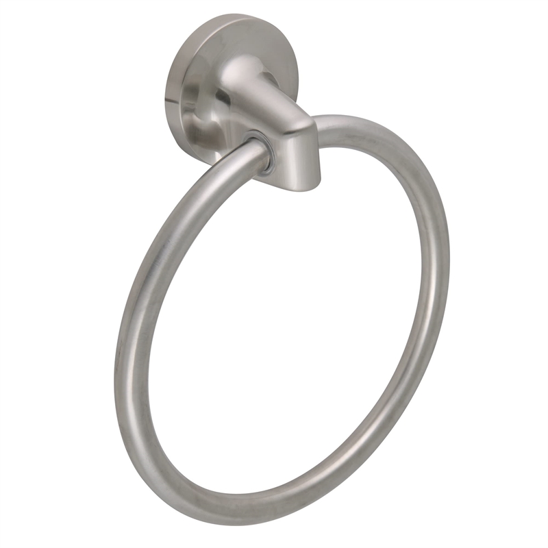 Alta Bay Metal Towel Ring in Brushed Silver Nickel