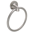 Alta Bay Metal Towel Ring in Brushed Silver Nickel