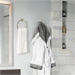 Alta Bay Metal Towel Ring in Brushed Silver Nickel