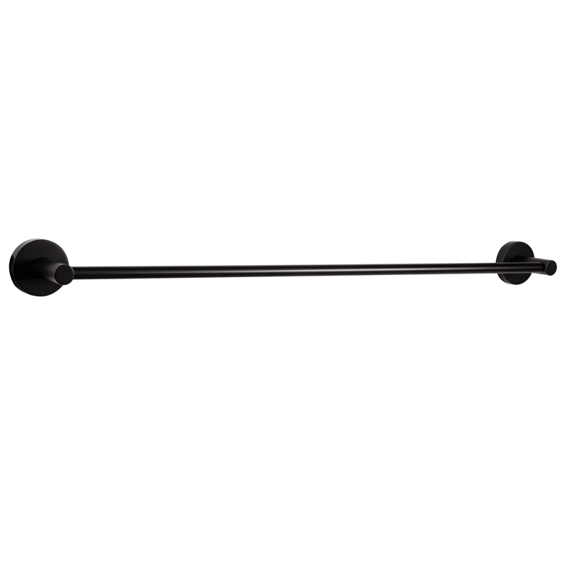 Design House Kelton 24-Inch Metal Towel Bar in Matte Black Finish