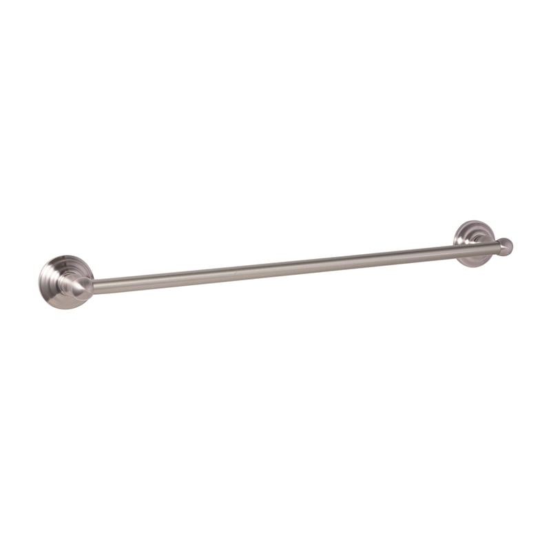 Design House Calisto 24-Inch Metal Towel Bar in Satin Nickel/Silver