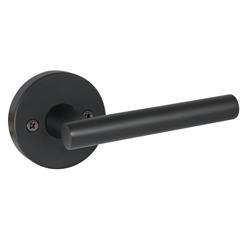 Design House Eastport Metal Dummy Door Lever in Matte Black