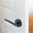 Design House Eastport Metal Dummy Door Lever in Matte Black