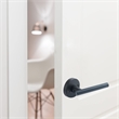 Design House Eastport Metal Dummy Door Lever in Matte Black