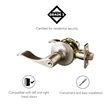 Design House Stratford Entry Metal Door Knob in Satin Nickel/Silver