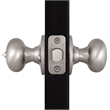 Design House Cambridge Brass Privacy Door Knob in Satin Nickel/Silver
