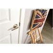 Design House 2-Way Latch Entry Brass Straight Door Handle in Satin Nickel/Silver