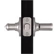 Design House 2-Way Latch Entry Brass Straight Door Handle in Satin Nickel/Silver
