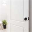 Design House Cambridge Brass Passage Doorknob in Matte Black