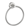 Graz Park Metal Towel Ring in Satin Silver Nickel
