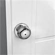 Design House Cambridge Brass Privacy Door Knob in Polished Chrome/Silver