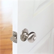 Design House Cambridge Brass Privacy Door Knob in Satin Nickel/Silver