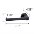 Design House Eastport Metal Toilet Paper Holder in Matte Black