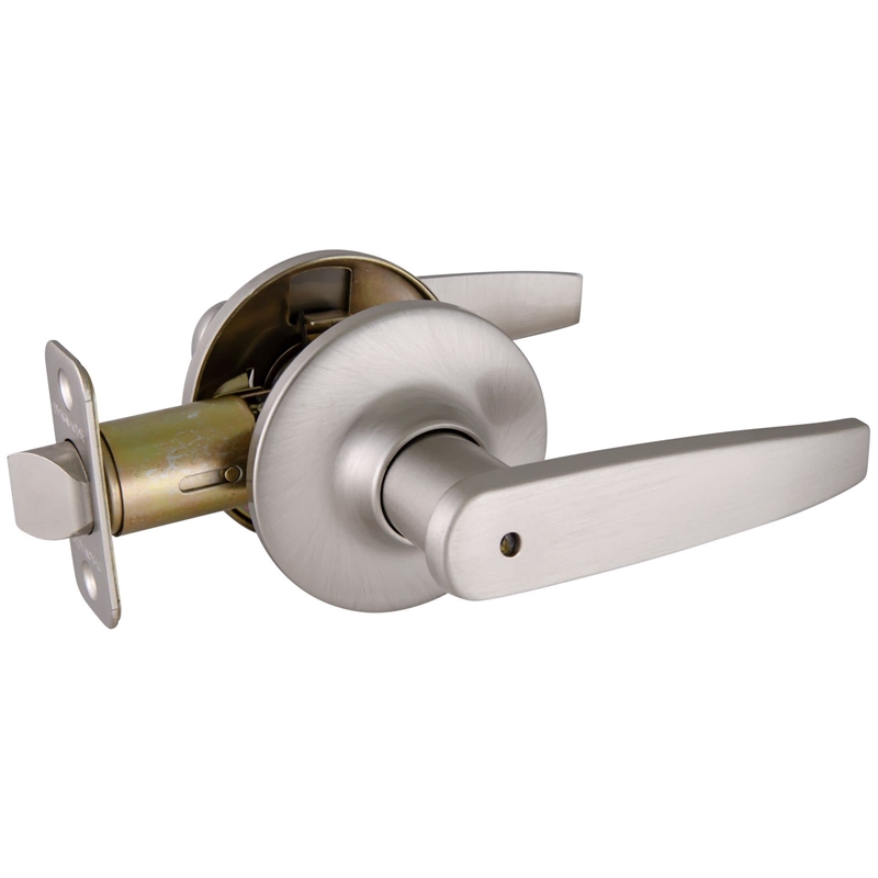 Design House Delavan Brass Dummy Door Handle in Satin Nickel/Silver
