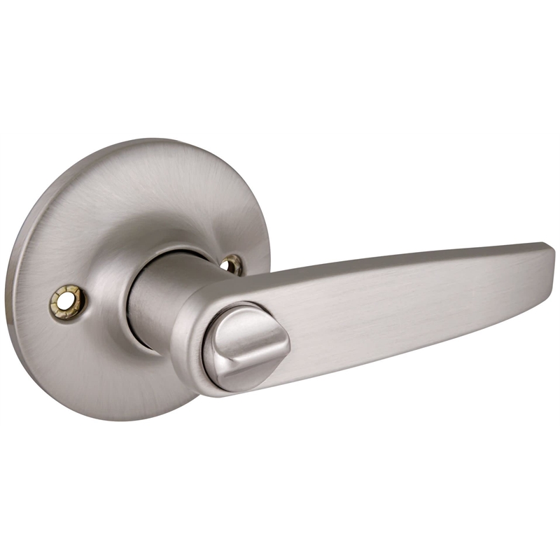Design House Delavan Brass Dummy Door Handle in Satin Nickel/Silver
