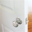 Design House Cambridge 2-Way Brass Passage Hall Door Knob in Satin Nickel