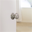 Design House Cambridge 2-Way Brass Passage Hall Door Knob in Satin Nickel