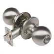 Design House 2-Way Latch Privacy Brass Door Knob in Satin Nickel