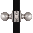Design House 2-Way Latch Privacy Brass Door Knob in Satin Nickel