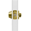 Design House Brass Single Cylinder Deadbolt in Polished Brass/Silver