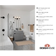 Design House Eastport Metal Bathroom Accessory Kit in Matte Black 4-Piece