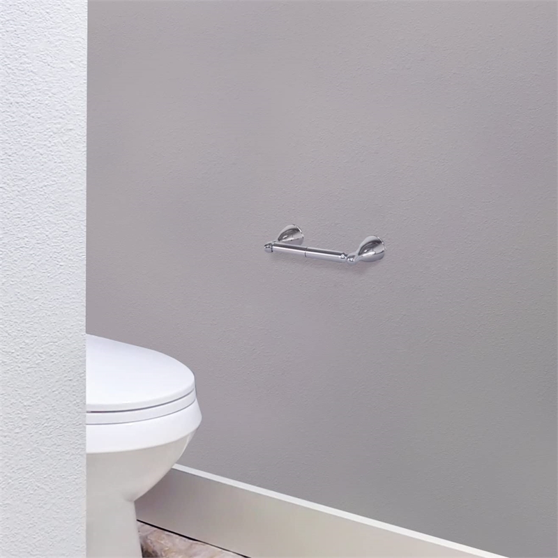 Design House Ames Stainless Steel Toilet Paper Holder in Polished Chrome/Silver