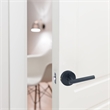 Design House Eastport Metal Privacy Door Lever in Matte Black Finish