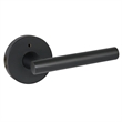 Design House Eastport Metal Privacy Door Lever in Matte Black Finish